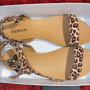 Cheetah sandals